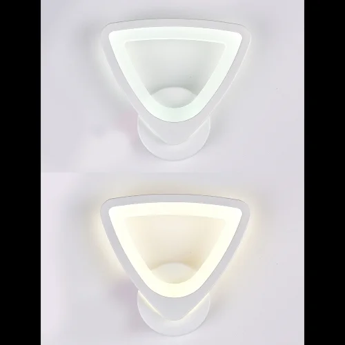 Бра LED LAMPS 81134/1W Natali Kovaltseva чёрный белый на 1 лампа, основание белое в стиле современный хай-тек  фото 2