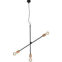 Светильник подвесной Sticks 6268-NW Nowodvorski без плафона 3 лампы, основание чёрное в стиле лофт 