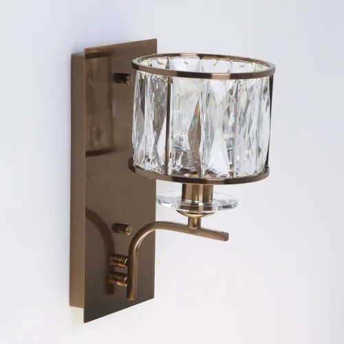 Бра Джанетта 435021601 Chiaro прозрачный на 1 лампа, основание бронзовое в стиле классический  фото 4