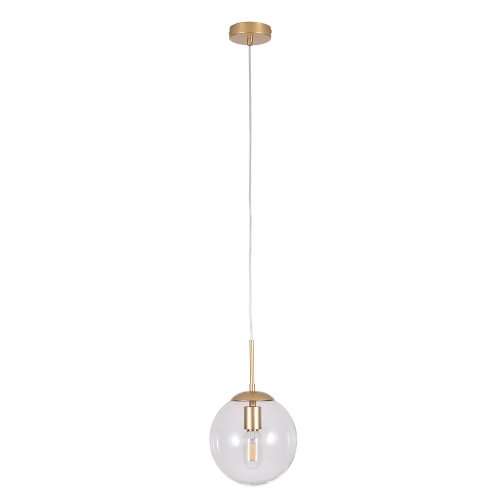 Светильник подвесной Volare A1920SP-1GO Arte Lamp прозрачный 1 лампа, основание золотое в стиле современный шар