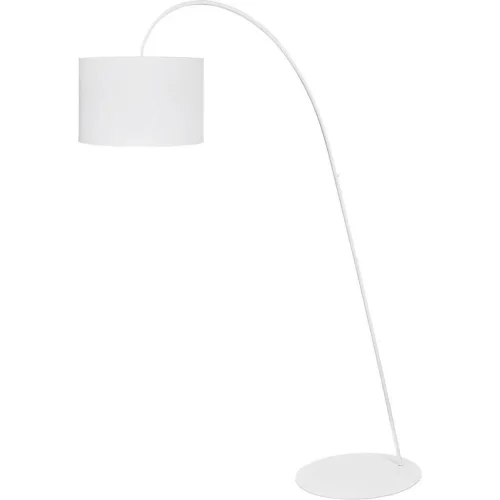 Торшер Alice White 5386-NW Nowodvorski изогнутый белый 1 лампа, основание белое в стиле минимализм
