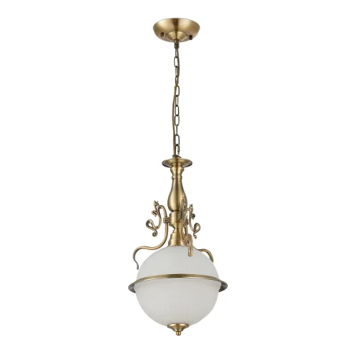Светильник подвесной Идальго CL434121 Citilux белый 1 лампа, основание бронзовое в стиле кантри классический  фото 2