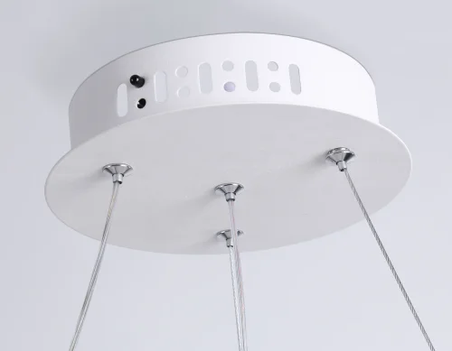 Светильник подвесной LED с пультом FL5367 Ambrella light белый 1 лампа, основание белое в стиле современный хай-тек с пультом фото 8