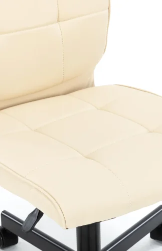 Операторское кресло EP-300 Экокожа Бежевый EP 300 PU Beige Everprof, бежевый/экокожа, ножки//, размеры - 840*955***430* фото 3