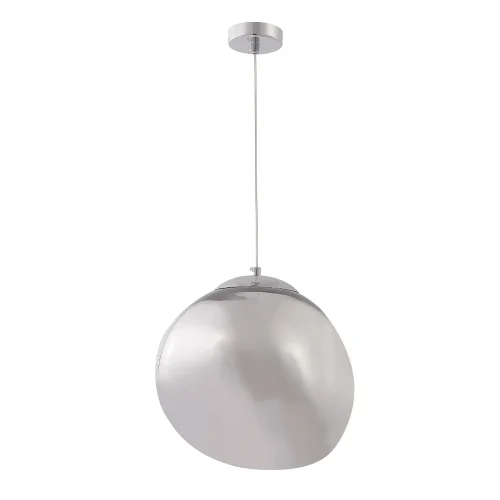 Светильник подвесной MALAGA SP1 D280 CHROME Crystal Lux серый хром 1 лампа, основание хром в стиле современный  фото 3