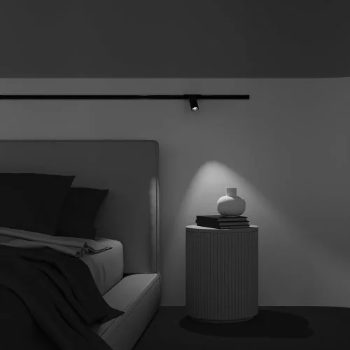 Трековый светильник магнитный LED Magnetic track system Radity TR103-1-12W3K-M-B Maytoni чёрный для шинопроводов серии Magnetic track system Radity чёрный фото 5