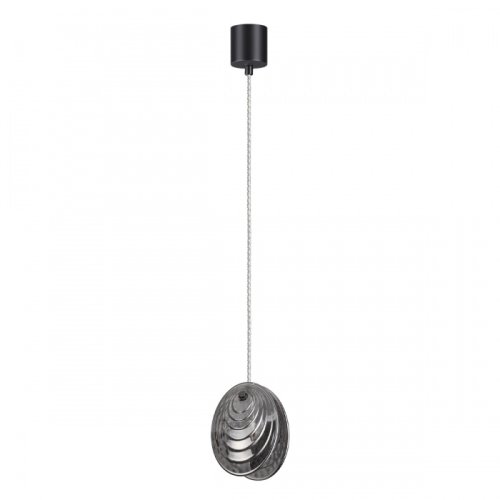 Светильник подвесной Mussels 5038/1A Odeon Light чёрный серый 1 лампа, основание чёрное в стиле современный 