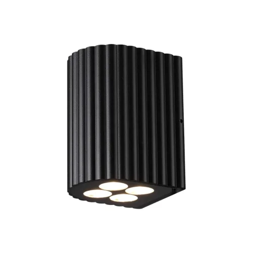 Настенный светильник LED уличный Glenn 7127/8WL Odeon Light уличный IP54 чёрный на 1 лампу, плафон чёрный в стиле хай-тек современный LED фото 3