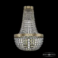 Бра 19111B/H2/25IV G Bohemia Ivele Crystal прозрачный 3 лампы, основание золотое в стиле классический sp