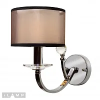 Бра America 88049/1B CR iLamp коричневый 1 лампа, основание хром в стиле современный американский 