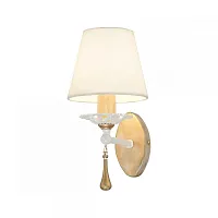 Бра Silena 2635-1W Favourite белый 1 лампа, основание золотое в стиле прованс классический 