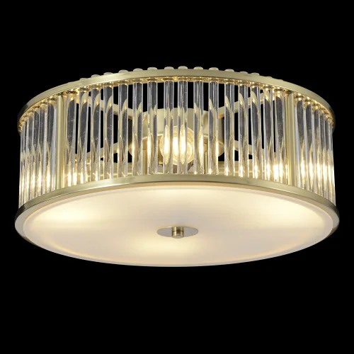 Светильник потолочный AVENUE PL4 BRASS Crystal Lux прозрачный на 4 лампы, основание латунь в стиле классический современный фото 3