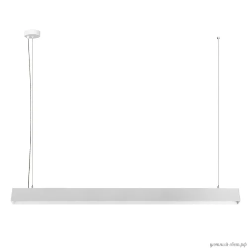 Светильник подвесной LED Vim 10318/A White LOFT IT белый на 1 лампу, основание белое в стиле хай-тек современный линейный