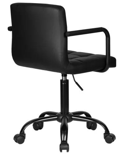 Офисное кресло набор 2 шт. SET-2 9400_BlackBase-LM TERRY BLACK, цвет чёрный Dobrin, /экокожа, ножки/металл/чёрный, размеры - 810*950***580*580 фото 5 Офисное кресло набор 2 шт. SET-2 9400_BlackBase-LM TERRY BLACK, цвет чёрный Dobrin, /экокожа, ножки/металл/чёрный, размеры - 810*950***580*580 фото 5