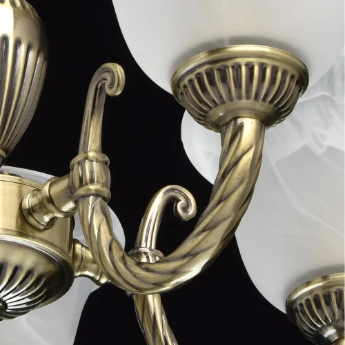 Люстра подвесная Ариадна 450016305 MW-Light белая на 5 ламп, основание бронзовое в стиле классический  фото 9