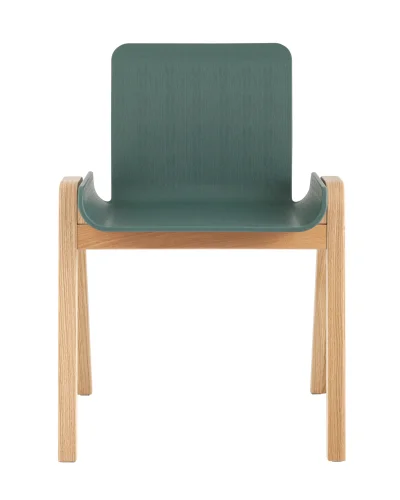 Стул Harbour, зеленый УТ000036003 Stool Group, зелёный/пластик, ножки/дерево/бежевый, размеры - ****557*558 фото 2