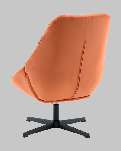Кресло Оррелл терракотовый УТ000040106 Stool Group, терракотовый/велюр, ножки/металл/чёрный, размеры - *940****мм фото 6