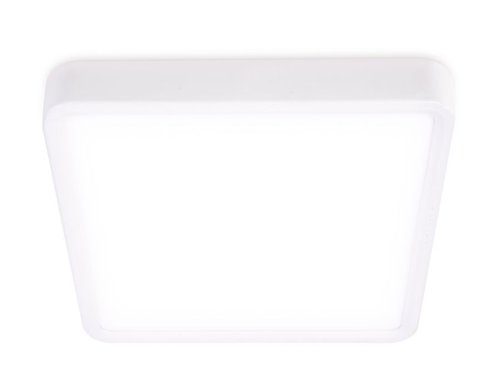 Светильник накладной LED DLR370 Ambrella light белый 1 лампа, основание белое в стиле современный хай-тек квадратный
