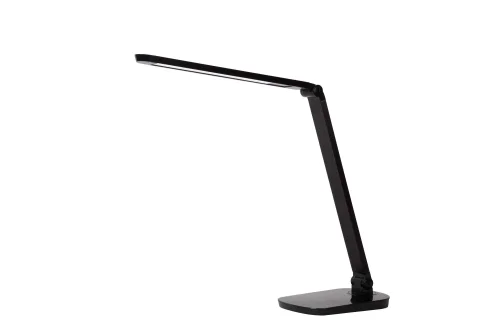 Настольная лампа офисная LED VARIO LED 24656/10/30 Lucide чёрная 1 лампа, основание чёрное полимер металл в стиле современный 