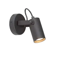 Бра V4640-1/1A Vitaluce чёрный 1 лампа, основание чёрное в стиле хай-тек 