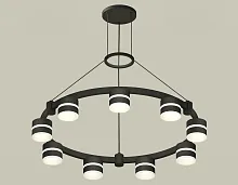Светильник подвесной XR92051902 Ambrella light чёрный 9 ламп, основание чёрное в стиле хай-тек современный 