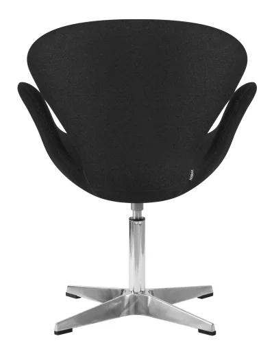Кресло дизайнерское 69A-LMO SWAN, цвет сиденья черный (AF9), алюминиевое основание Dobrin, чёрный/ткань, ножки/металл/алюминий, размеры - ****710*600 фото 5