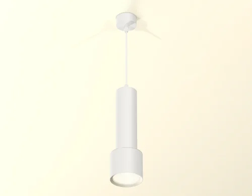Светильник подвесной XP8110001 Ambrella light белый 1 лампа, основание белое в стиле хай-тек трубочки фото 2