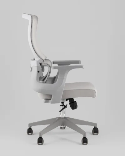 Кресло офисное TopChairs Argo, серый УТ000040046 Stool Group, серый/сетка текстиль, ножки/полимер/серый, размеры - 1080*1180**** фото 6