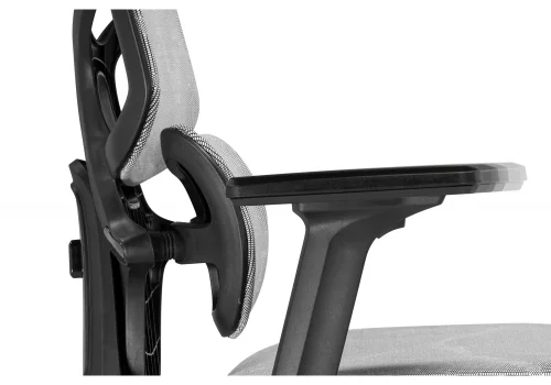 Компьютерное кресло Samur white / black 15817 Woodville, серый/сетка, ножки/металл/хром, размеры - *1370***700*700 фото 14