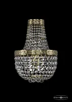 Бра 19281B/H1/20IV G Bohemia Ivele Crystal прозрачный 2 лампы, основание золотое в стиле классический sp