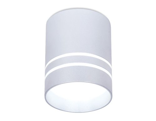 Светильник накладной LED TN241 Ambrella light серебряный 1 лампа, основание серебряное в стиле современный круглый
