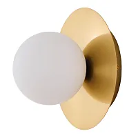 Бра July MR2001-1WC MyFar белый 1 лампа, основание золотое в стиле современный 