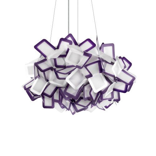 Люстра подвесная Слизия / Clizia 10231/530 Purple LOFT IT фиолетовая белая на 3 лампы, основание в стиле фото 4 Люстра подвесная Слизия / Clizia 10231/530 Purple LOFT IT фиолетовая белая на 3 лампы, основание в стиле фото 4