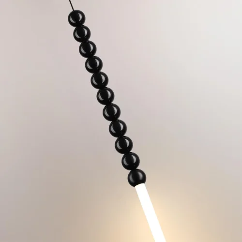 Светильник подвесной Monella 7149/12L Odeon Light чёрный на 1 лампу, основание чёрное в стиле классический современный бусы фото 5 Светильник подвесной Monella 7149/12L Odeon Light чёрный на 1 лампу, основание чёрное в стиле классический современный бусы фото 5