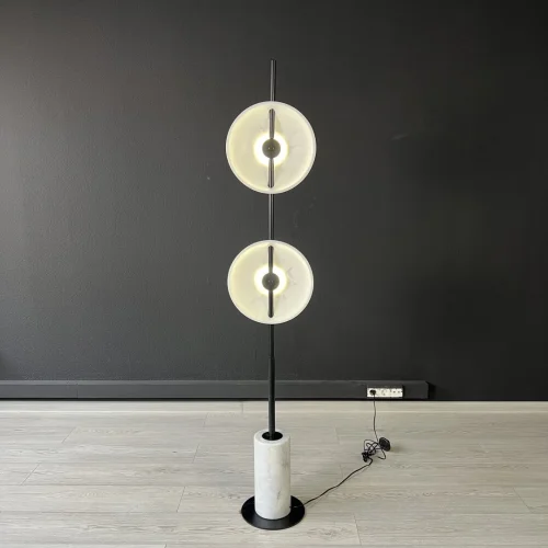 Торшер DELANO FL 151290-26 ImperiumLoft белый на 2 лампы, основание белое в стиле лофт современный фото 11