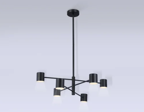 Светильник подвесной LED FL51712 Ambrella light чёрный 1 лампа, основание чёрное в стиле современный хай-тек  фото 4