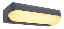 Настенный светильник LED Honna 34174W1 Globo уличный IP54 антрацит 1 лампа, плафон белый в стиле хай-тек современный LED