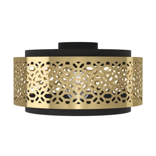 Светильник потолочный 43979 Сэндбач (Sandbach) Eglo чёрный латунь на 1 лампу, основание чёрное в стиле современный фото 4