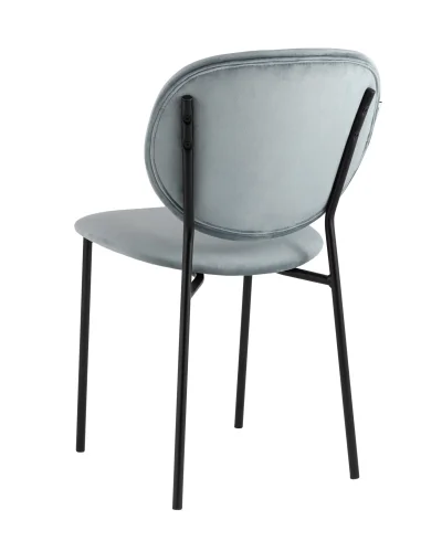 Стул Стенли велюр серый УТ000035320 Stool Group, серый/велюр, ножки/металл/чёрный, размеры - ****460*605 фото 6