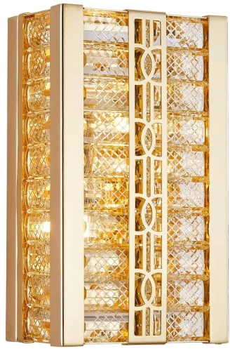 Бра Theatrum 4206-2W Favourite прозрачный на 2 лампы, основание золотое в стиле классический 