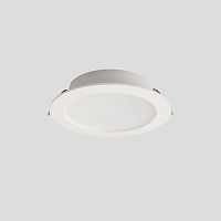 Светильник точечный ЛЕД CLT 529C142 WH 3000K Crystal Lux белый на 1 лампу, основание белое в стиле современный круглый