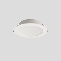 Светильник точечный ЛЕД CLT 529C142 WH 3000K Crystal Lux белый на 1 лампу, основание белое в стиле современный круглый