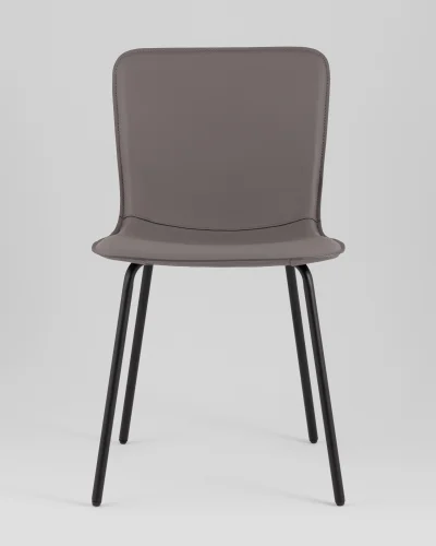 Стул обеденный Pluto,  серый УТ000039215 Stool Group, серый/экокожа, ножки/металл/чёрный, размеры - ***** фото 2