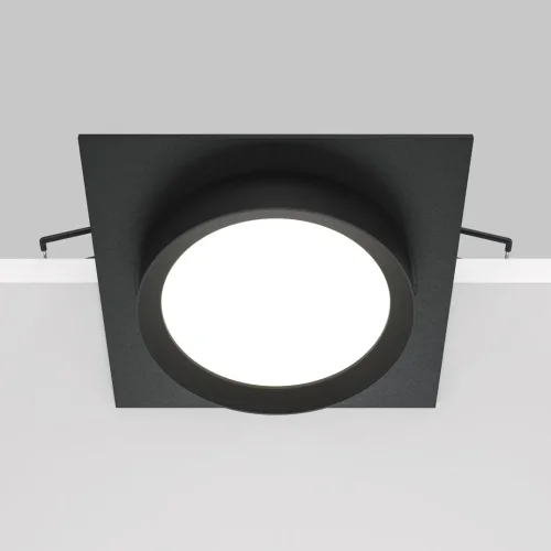 Светильник точечный Hoop DL086-GX53-SQ-B Maytoni чёрный 1 лампа, основание чёрное в стиле современный  фото 4