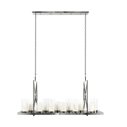 Люстра подвесная Candlebox 10436/1600R LOFT IT прозрачная на 12 ламп, основание никель в стиле современный кантри замковый 