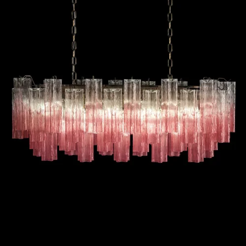 Люстра подвесная Мурано / Murano 10580/1000R Clear pink LOFT IT розовая на 11 ламп, основание бронзовое в стиле современный арт-деко фото 4 Люстра подвесная Мурано / Murano 10580/1000R Clear pink LOFT IT розовая на 11 ламп, основание бронзовое в стиле современный арт-деко фото 4