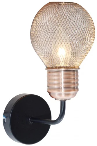 Бра Grissell TL1155-1W Toplight медь на 1 лампа, основание медь чёрное в стиле лофт 