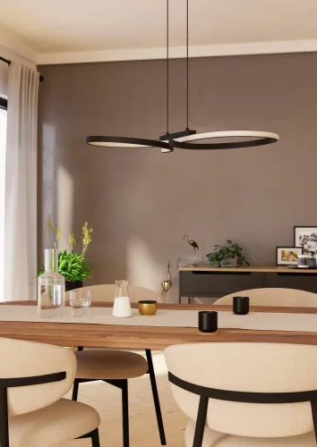 Светильник подвесной LED Serpins 901267 Eglo чёрный на 1 лампу, основание чёрное в стиле современный хай-тек фото 5 Светильник подвесной LED Serpins 901267 Eglo чёрный на 1 лампу, основание чёрное в стиле современный хай-тек фото 5