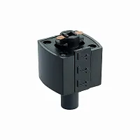 Коннектор питания (адаптер) с зажимом для провода  St002 ST002.469.00 ST-Luce чёрный в стиле  для светильников серии St002 однофазный