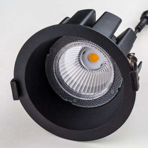 Светильник точечный LED Ciclone 385147 Lightstar чёрный на 1 лампу, основание чёрное в стиле современный круглый фото 3